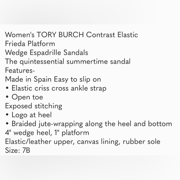 Tory Burch wedge espadrilles - Picture 5 of 5